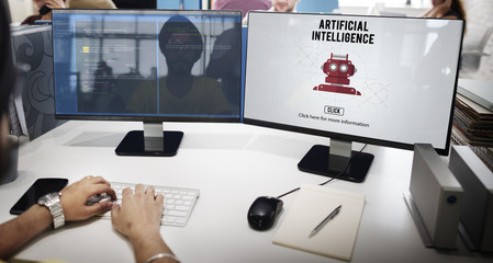 Artificial Intelligence Automation Machine Robot Concept