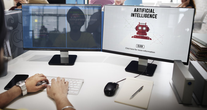 Artificial Intelligence Automation Machine Robot Concept
