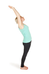 Yoga woman green position_187