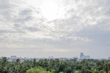 landscape of modern city building