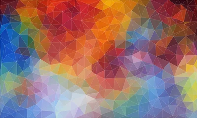 Poster Pop mesh triangle light. Abstract triangle backgound for web. © igor_shmel