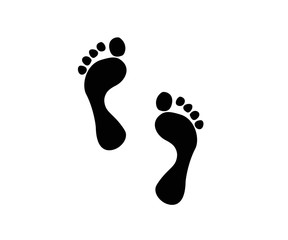 Fototapeta na wymiar footprint icon