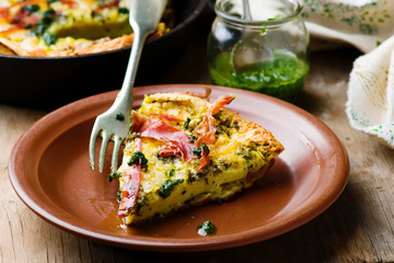 PESTO PROSCIUTTO DUTCH BABY