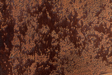 rusty metal , iron corrosion , oxidation of steel , the texture of the rust