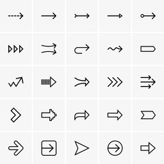Arrow sign icons