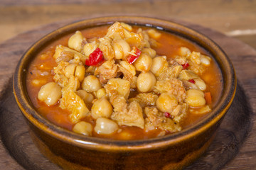 Chickpeas rustic dish