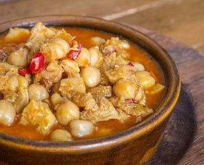 Chickpeas rustic dish
