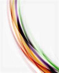 Colorful modern wave line, business abstract layout