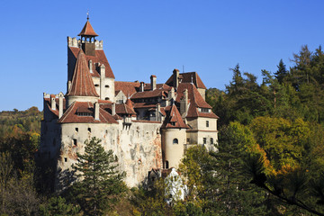Fototapeta na wymiar Dracula's castle in Transylvania
