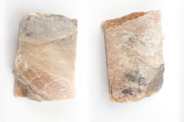 Orthoclase on a white background.