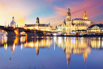 Obraz na płótnie Canvas Skyline of Dresden