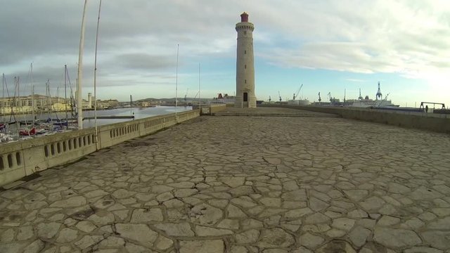 Le phare du M&ocirc;le &agrave; S&egrave;te, Occitanie, France