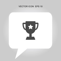 winner cup vector icon