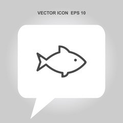 fish vector icon