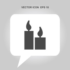 candle vector icon