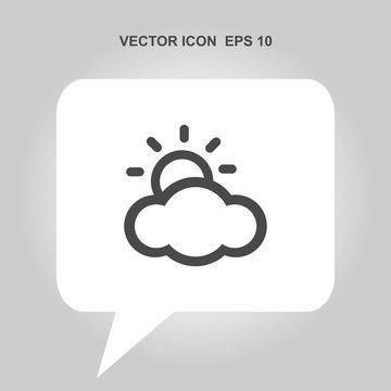 sunny weather vector icon