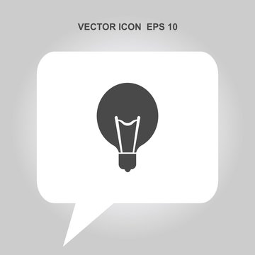 lightbulb vector icon