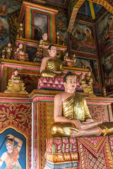 Fototapeta premium Buddhas statues in a temple, Ho Chi Minh City, Vietnam