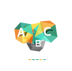 ABC infographics vector