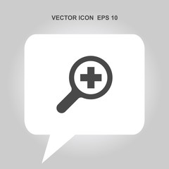 zoom in vector icon