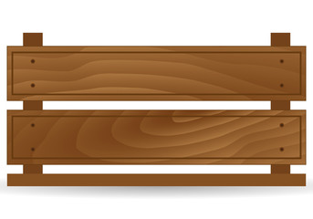 Fototapeta premium Empty wooden box for fruits and vegetables. Detailed vector illustration, Isolated. Box for transportation and storage of products.