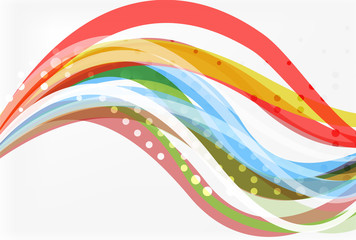 Fototapeta premium Colorful wave abstract background
