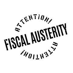 Fiscal Austerity rubber stamp. Grunge design with dust scratches. Effects can be easily removed for a clean, crisp look. Color is easily changed.
