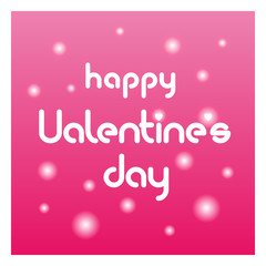 Happy Valentine's Day calligraphic lettering design card template. Creative typography for holiday greetings. Vector illustration.