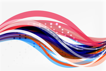 Colorful flowing wave abstract background