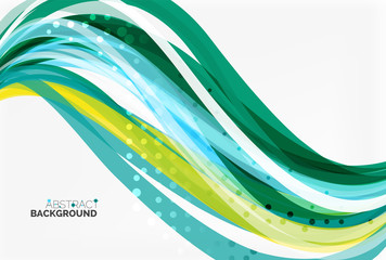 Colorful flowing wave abstract background
