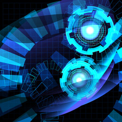 Abstract conceptual business virtual background vector illustrat