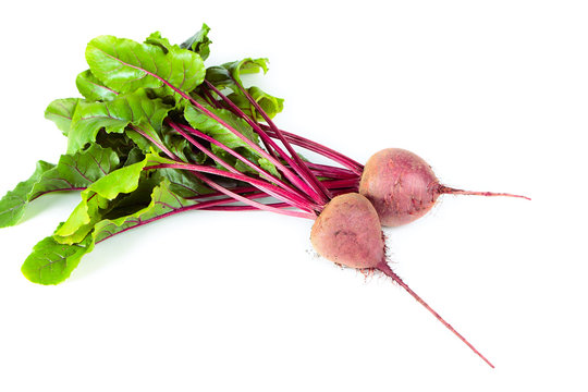 Beets with leaves