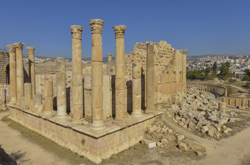Ruinas de Jerash, antigua ciudad romana, Jordania