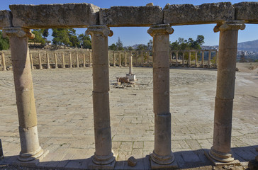Naklejka premium Ruinas de Jerash, antigua ciudad romana, Jordania