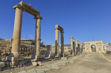 Ruinas de Jerash, antigua ciudad romana, Jordania