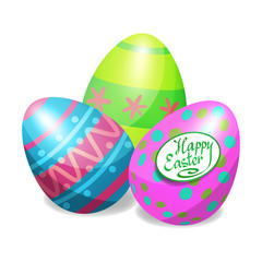 Colorful Easter eggs for Easter holidays design. Easter vector