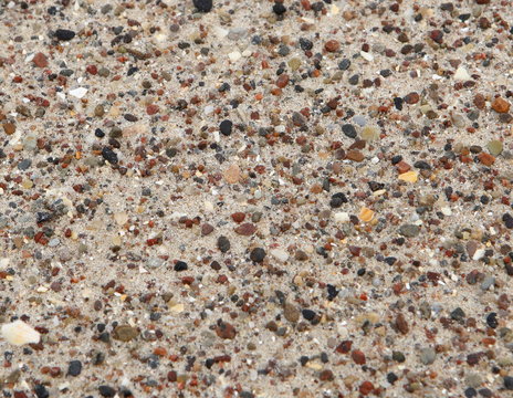 Natural colorful stone on the beach