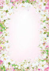 Obraz na płótnie Canvas Vector floral background.