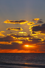 Sonnenuntergang, Scheveningen, Den Haag, Holland, Niederlande
