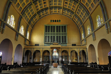 St. Michael Saarbrücken, Innenraum, historische Späth-Orgel