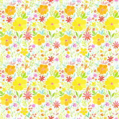 sunny summer floral print