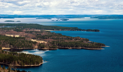 National Park Koli - Finland  in the  spring