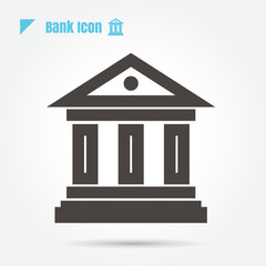 icon bank vector on white bakcground