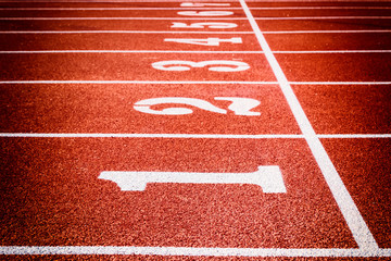 Numbers on the track is the beginning of the race background