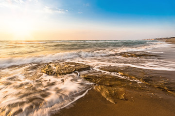 View over beautiful Beach in Tuscany