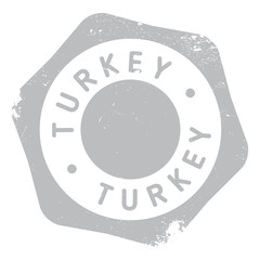 Naklejka na ściany i meble Turkey rubber stamp. Grunge design with dust scratches. Effects can be easily removed for a clean, crisp look. Color is easily changed.