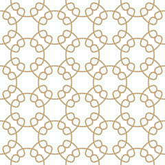 Abstract geometry gold chain ornament deco art pattern
