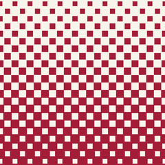 Fototapeta premium Abstract geometric hipster fashion halftone red square pattern