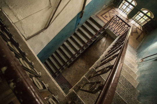 Staircase in the building, Ukraine, Odessa