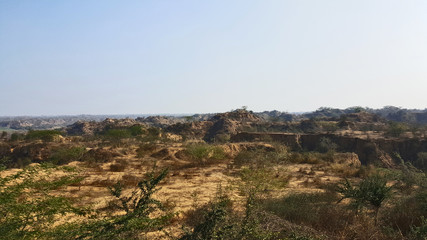 The infamous Chambal Valley, known as paradise of dacoits in the past.